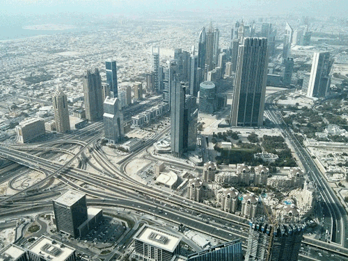 Animated Traffic in Dubai.