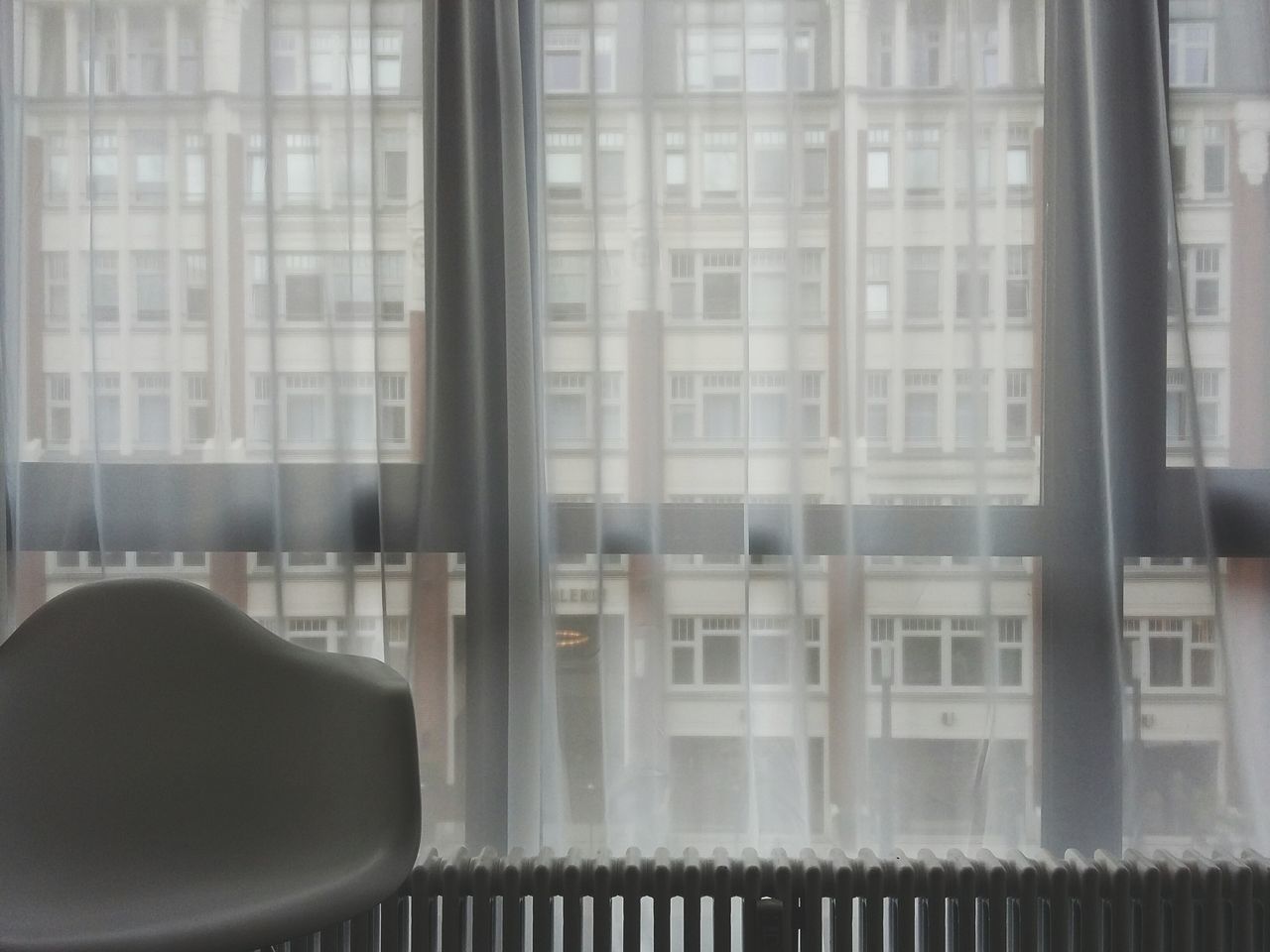 The curtain. · Hamburg germany 040 indoors interior design Chair Light Light Through The Window hidden hide and seek on the other side