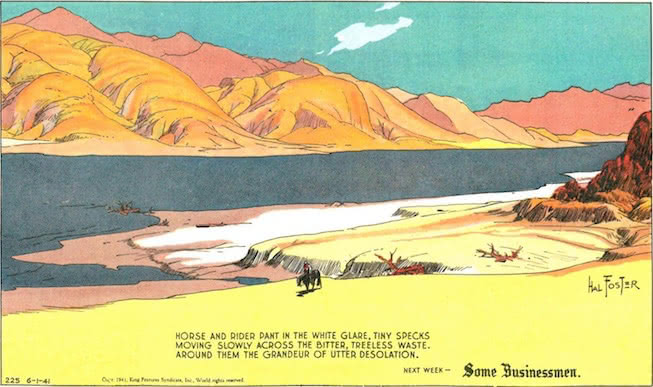 Around them the grandeur of utter desolation.