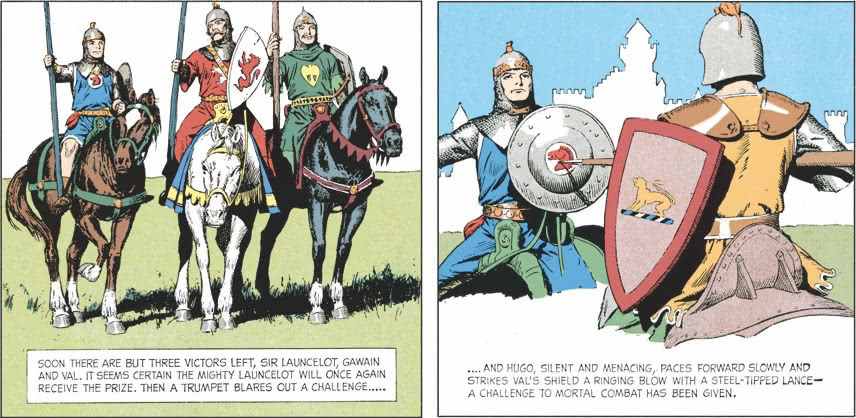 Soon there are but three victors left, Sir Launcelot, Gawain, and Val. It seems certain the might Launcelot will once again receive the prize. Then…