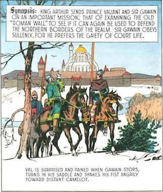 King Arthur sends Prince Valiant and Sir Gawain on an important mission.