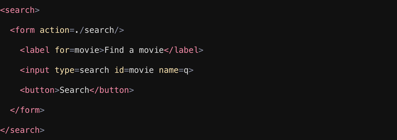 syntaxp and another random HTML snippet in dark mode.