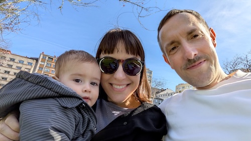 Eneas, Beatriz und Jens, am 1. März 2026.